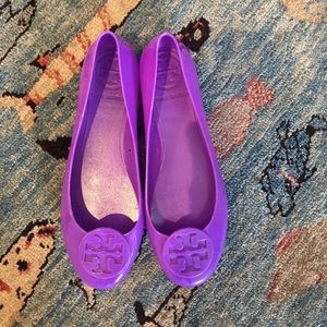 Tory Burch Purple Rain Gel Flats